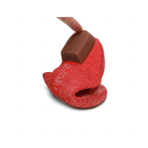 Women's Pink Knit Lace-Up Dance Shoes with Low Heel – Comfortable Casual & Ballroom Shoes