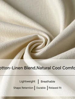 Women's Plus Size Linen-Inspired Shirts Blouse Solid Color Casual Short Sleeve V Neck Regular Tops Daily Blue All Seasons