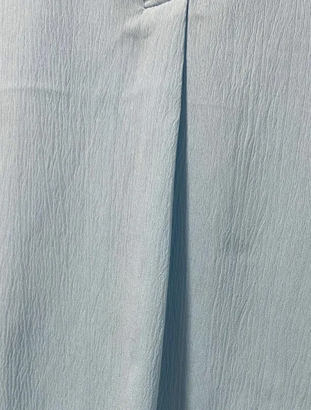 Women's Plus Size Linen-Inspired Shirts Blouse Solid Color Casual Short Sleeve V Neck Regular Tops Daily Blue All Seasons