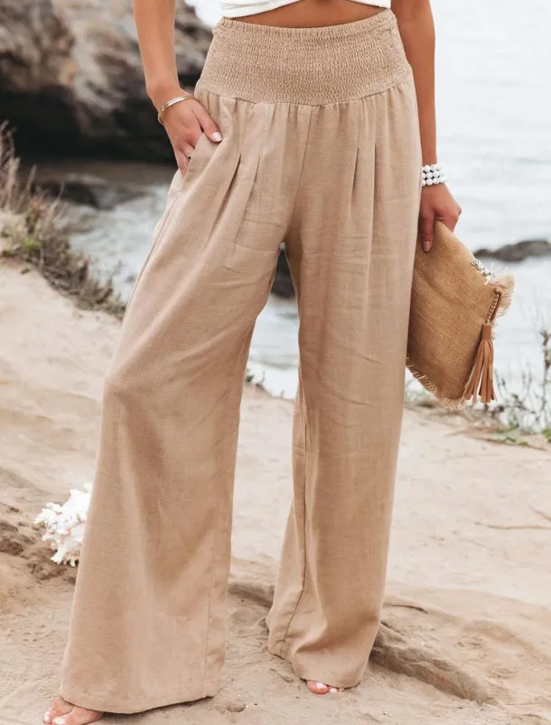 Women's Plus Size Loungewear Pants Fashion Casual Soft Pure Color Pocket Pant Vacation Home Daily Long Pant Black White Light Green Pink Army Green Summer Spring