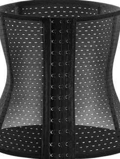 Women's Plus Size Shapewear Waist Trainer Body Shaper Pure Color Sport Simple Casual Home Daily Going out Breathable Summer Spring Home Outfits