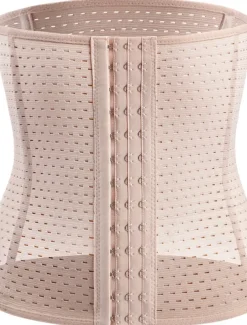 Women's Plus Size Shapewear Waist Trainer Body Shaper Pure Color Sport Simple Casual Home Daily Going out Breathable Summer Spring Home Outfits