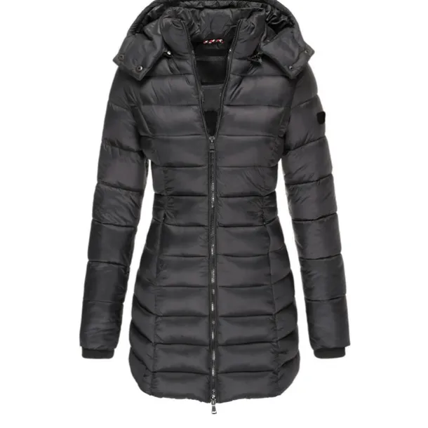 Women's Puffer Jacket Insulated Jacket Hiking Windbreaker Winter Outdoor Thermal Warm Waterproof Windproof Outerwear Mid Length Visible Zipper Fishing Climbing Camping Hiking