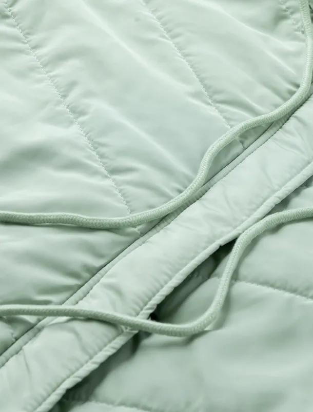 Women's Puffer Jacket Winter Windproof Jacket Winter Coat Comfortable Street Casual Daily Zipper Pocket Hoodie Casual Street Style Plain Regular Fit Outerwear Long Sleeve Winter Fall Green