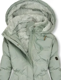 Women's Puffer Jacket Winter Windproof Jacket Winter Coat Comfortable Street Casual Daily Zipper Pocket Hoodie Casual Street Style Plain Regular Fit Outerwear Long Sleeve Winter Fall Green