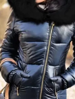 Women's Puffer Jacket Work Sports & Outdoor Daily Fall Winter Regular Coat Fashion Streetwear Jacket Long Sleeve Patchwork Black