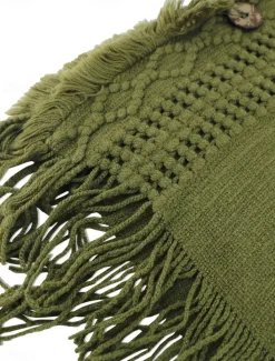 Women's Pullover Casual Solid Color Ribbed V Neck Patchwork Tassel Sleeveless Sleeveless Long Tops Knit Outdoor Date Black Green Spring Fall