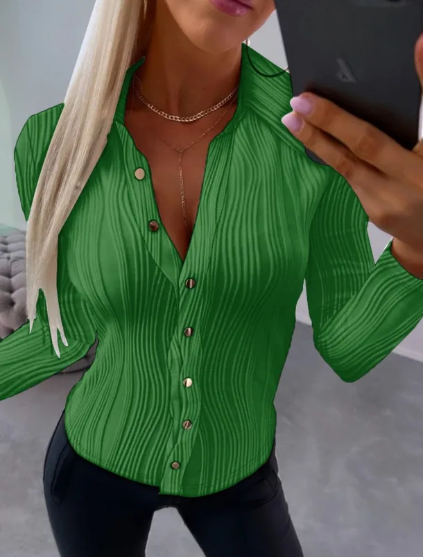 Women's Pullover Sweater Jumper Cardigan Sweater Casual Solid Color Cable V Neck Buttons Long Sleeve Knit Daily Black White Fall