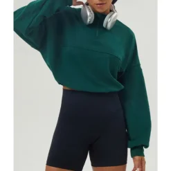 Women's Pullover Sweatshirt Hiking Jacket Sport Jacket Outdoor Warm Hiking Outfits Hiking Clothes Autumn / Fall Jacket Tennis Golf Running Solid Color Navy Pink Light Grey