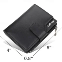 Women's Purple Faux Leather Bifold Wallet – Stylish Zipper Coin Purse with Card Holder for Daily Use and Gifts