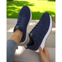 Women's Rainbow Gradient Running Shoes, Lightweight Breathable Sneakers for Sports, Jogging and Outdoor Activities