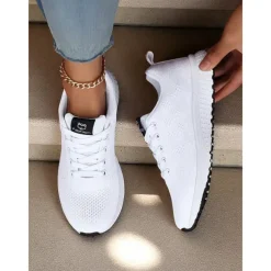 Women's Rainbow Gradient Running Shoes, Lightweight Breathable Sneakers for Sports, Jogging and Outdoor Activities