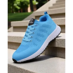 Women's Rainbow Gradient Running Shoes, Lightweight Breathable Sneakers for Sports, Jogging and Outdoor Activities