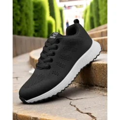 Women's Rainbow Gradient Running Shoes, Lightweight Breathable Sneakers for Sports, Jogging and Outdoor Activities