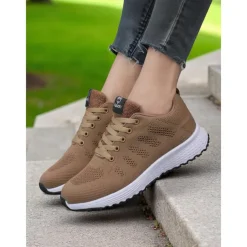 Women's Rainbow Gradient Running Shoes, Lightweight Breathable Sneakers for Sports, Jogging and Outdoor Activities