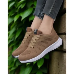 Women's Rainbow Gradient Running Shoes, Lightweight Breathable Sneakers for Sports, Jogging and Outdoor Activities