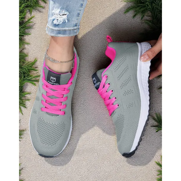 Women's Rainbow Gradient Running Shoes, Lightweight Breathable Sneakers for Sports, Jogging and Outdoor Activities