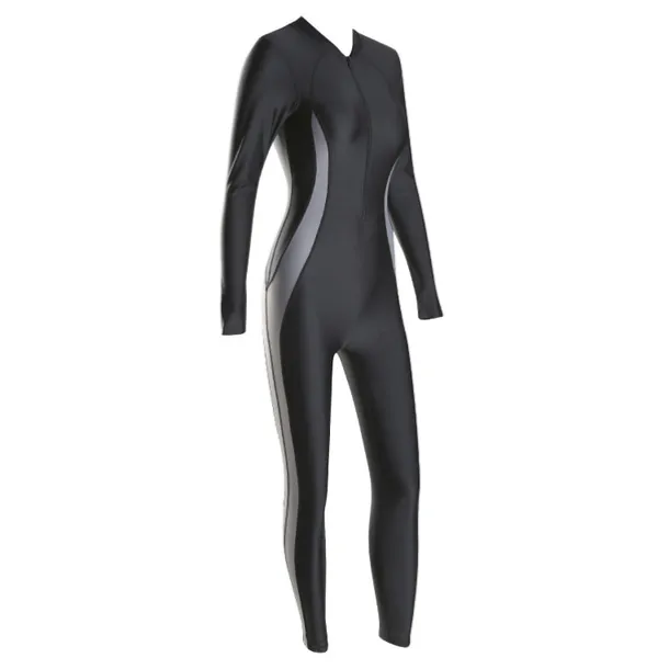 Women's Rash Guard Dive Skin Suit UV Sun Protection UPF50+ Quick Dry Full Body Diving Suit Swimsuit Front Zip Swimming Diving Surfing Snorkeling Patchwork Spring Summer Autumn / Lightweight