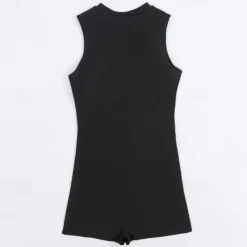 Women's Rash Guard One Piece Swimsuit Lightweight Sleeveless Bodysuit Bathing Suit Front Zip Swimming Surfing Beach Water Sports Tropical Printed Summer Spring Autumn