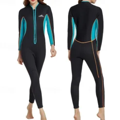 Women's Rash Guard One Piece Swimsuit UPF50+ Lightweight Long Sleeve Bodysuit Bathing Suit Swimming Surfing Beach Water Sports Floral Printed Summer Spring Autumn