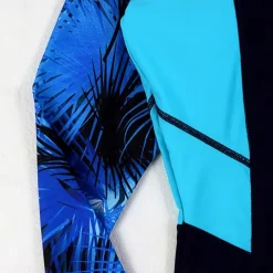 Women's Rash guard Swimsuit UV Sun Protection UPF50+ Breathable Sleeveless Bodysuit Bathing Suit Front Zip Boyleg Knee Length Swimming Surfing Beach Water Sports Floral Summer Spring Autumn / Fall