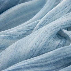 Women's Rectangle Scarf Street Daily Date Blue Pink Scarf Stripe