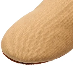 Women's Red Canvas Jazz Dance Shoes – Soft Sole Slip-On Ballet Flats for Latin, Modern, and Stage Performances