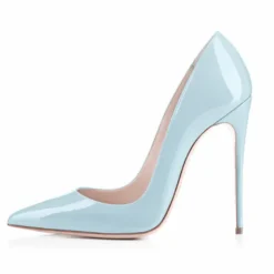 Women's Red Patent Leather High Heel Shoes - Pointed-Toe Stiletto Pumps for Prom, Parties, Weddings, and Formal Events