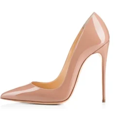 Women's Red Patent Leather High Heel Shoes - Pointed-Toe Stiletto Pumps for Prom, Parties, Weddings, and Formal Events