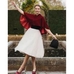 Women's Red Polka Dot Block Heels – Vintage Bow Pumps for Retro Parties, Dance & 1950s Style Outfits