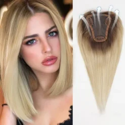 Women's Remy Human Hair Toupees Straight Capless Women / Classic / Best Quality Party / Party / Evening / Evening Party