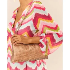 Women's Rhinestone Shoulder Bag – Elegant Evening Handbag with Long Strap – Sparkling Design, Perfect for Parties and Formal Events