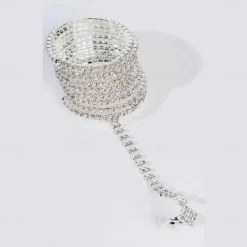 Women's Ring Bracelet / Slave bracelet Classic Precious Fashion Luxury Rhinestone Bracelet Jewelry Silver / Gold For Gift Engagement Club