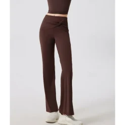 Women's Running Pants Flared Pants Patchwork Bottoms Outdoor Sports & Outdoor Street Breathable Quick Dry Lightweight Tennis Golf Running Regular Fit Sportswear Activewear Solid Colored Navy Black