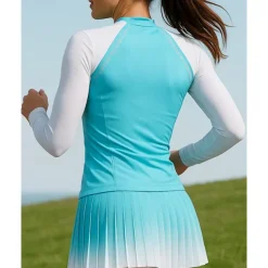 Women's Running Shirt Tennis Shirt Slim Long Sleeve Tee Tshirt Breathable Quick Dry Lightweight Tennis Golf Running Sportswear Activewear Color Block Black Pink Blue