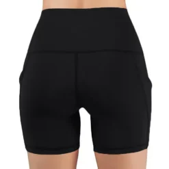 Women's Running Shorts Gym Shorts Side Pockets with Phone Pocket Bottoms Athletic Athleisure Tummy Control Butt Lift Breathable Quick Dry Soft Fitness Gym Workout Marathon Sportswear Activewear Solid