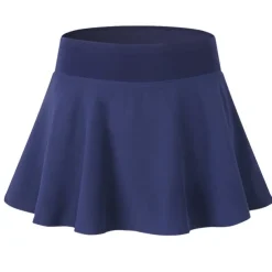 Women's Running Skirt Tennis Skirts Golf Skirts 2 in 1 Liner Sun Protection Breathable Fitness Gym Workout Performance Bottoms Solid Colored Black White Pink Spandex Fall Sports Activewear Stretchy