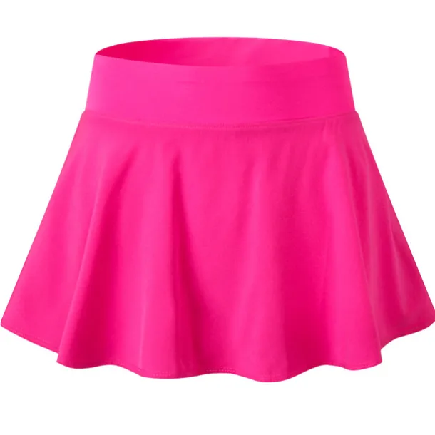 Women's Running Skirt Tennis Skirts Golf Skirts 2 in 1 Liner Sun Protection Breathable Fitness Gym Workout Performance Bottoms Solid Colored Black White Pink Spandex Fall Sports Activewear Stretchy