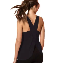 Women's Running Tank Top Open Back Cross Back Sleeveless Top Athleisure Breathable Quick Dry Lightweight Yoga Fitness Gym Workout Sportswear Activewear Solid Colored Coral Purple White