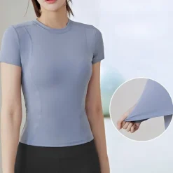 Women's Running T-Shirt Short Sleeve Tee Tshirt Casual Athleisure Breathable Quick Dry Soft Gym Workout Running Walking Sportswear Activewear Solid Colored Black Pink Royal Blue