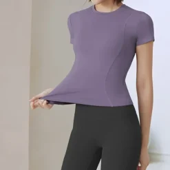 Women's Running T-Shirt Short Sleeve Tee Tshirt Casual Athleisure Breathable Quick Dry Soft Gym Workout Running Walking Sportswear Activewear Solid Colored Black Pink Royal Blue