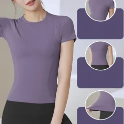 Women's Running T-Shirt Short Sleeve Tee Tshirt Casual Athleisure Breathable Quick Dry Soft Gym Workout Running Walking Sportswear Activewear Solid Colored Black Pink Royal Blue