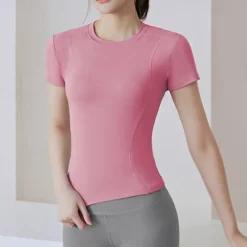 Women's Running T-Shirt Short Sleeve Tee Tshirt Casual Athleisure Breathable Quick Dry Soft Gym Workout Running Walking Sportswear Activewear Solid Colored Black Pink Royal Blue