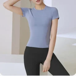 Women's Running T-Shirt Short Sleeve Tee Tshirt Casual Athleisure Breathable Quick Dry Soft Gym Workout Running Walking Sportswear Activewear Solid Colored Black Pink Royal Blue