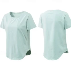 Women's Running T-Shirt Short Sleeve Tee Tshirt Casual Athleisure Breathable Quick Dry Soft Gym Workout Running Walking Sportswear Activewear Solid Colored Apricot Black Pink