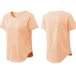 Women's Running T-Shirt Short Sleeve Tee Tshirt Casual Athleisure Breathable Quick Dry Soft Gym Workout Running Walking Sportswear Activewear Solid Colored Apricot Black Pink