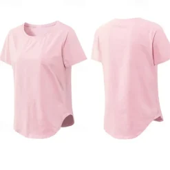 Women's Running T-Shirt Short Sleeve Tee Tshirt Casual Athleisure Breathable Quick Dry Soft Gym Workout Running Walking Sportswear Activewear Solid Colored Apricot Black Pink