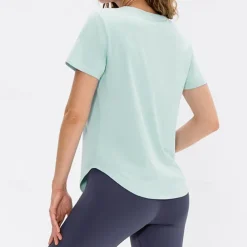 Women's Running T-Shirt Short Sleeve Tee Tshirt Casual Athleisure Breathable Quick Dry Soft Gym Workout Running Walking Sportswear Activewear Solid Colored Apricot Black Pink