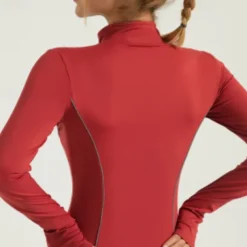 Women's Running T-Shirt Zipper Long Sleeve Tee Tshirt Casual Athleisure Breathable Quick Dry Gym Workout Running Walking Sportswear Activewear Color Block Black White Red