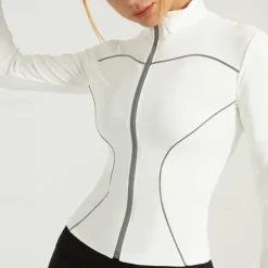 Women's Running T-Shirt Zipper Long Sleeve Tee Tshirt Casual Athleisure Breathable Quick Dry Gym Workout Running Walking Sportswear Activewear Color Block Black White Red